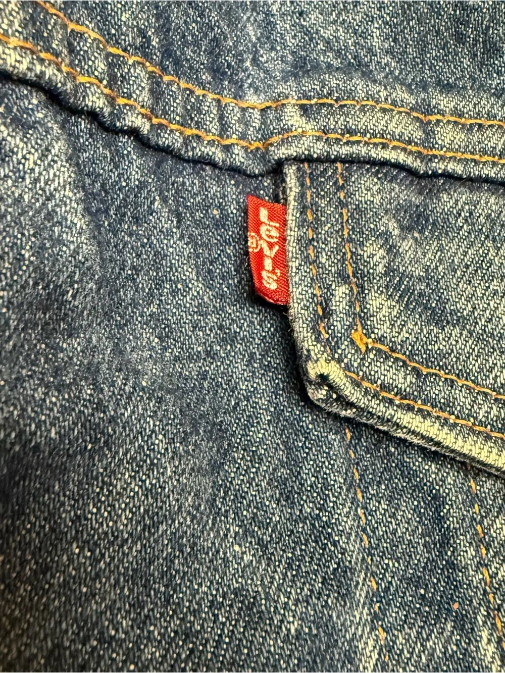 Vintage 80s Levi’s 70608 Denim Sherpa Trucker Jacket Made In USA Size Medium 40 - Picture 9 of 15